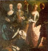 Joseph Esperlin, Engagement of Maria Josepha Grafin von Waldburg-Friedberg-Scheer (1731 - 1782) and her cousin, Prince Joseph Wenzel von Furstenberg (1728 - 1783) in 1